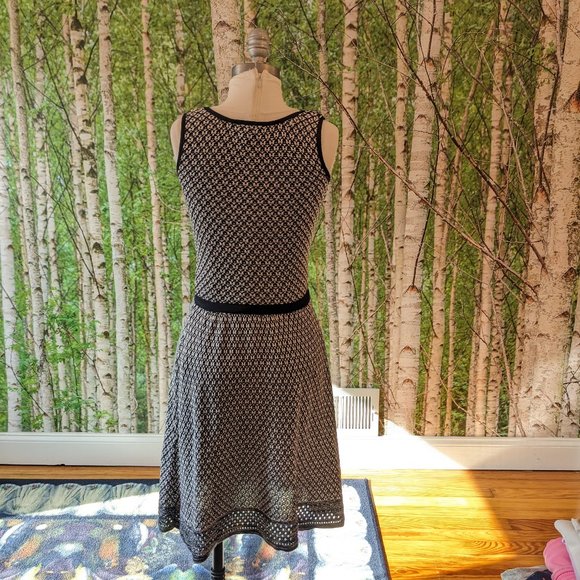 Jessica Simpson Florence Knit Midi Sweater Dress in Navy Blue & White - Picture 12 of 12